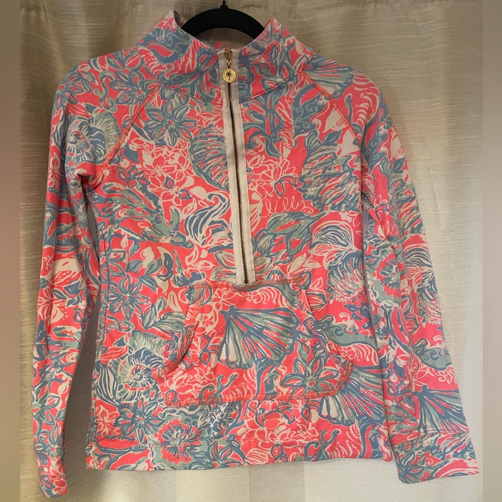 Lilly Pulitzer The Skipper Half-Zip Pullover Top